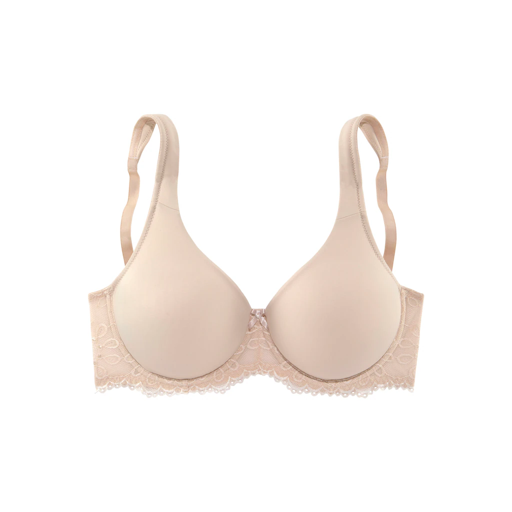 LASCANA T-Shirt-BH Mit Blumiger Spitze Und Seidiger Microfaser ▷ Für