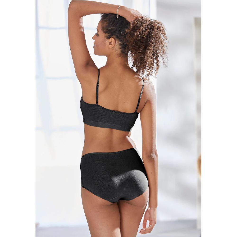 LASCANA Taillenslip (4er-Pack) Aus Elastischer Baumwolle ▷ Für