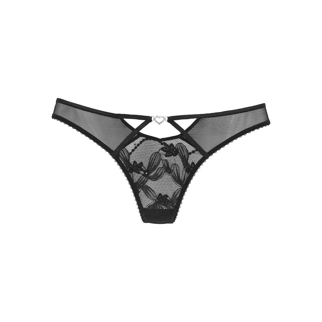 LASCANA Tanga »Dalia« Mit Feinen Strasssteinchen Und Spitze Kaufen