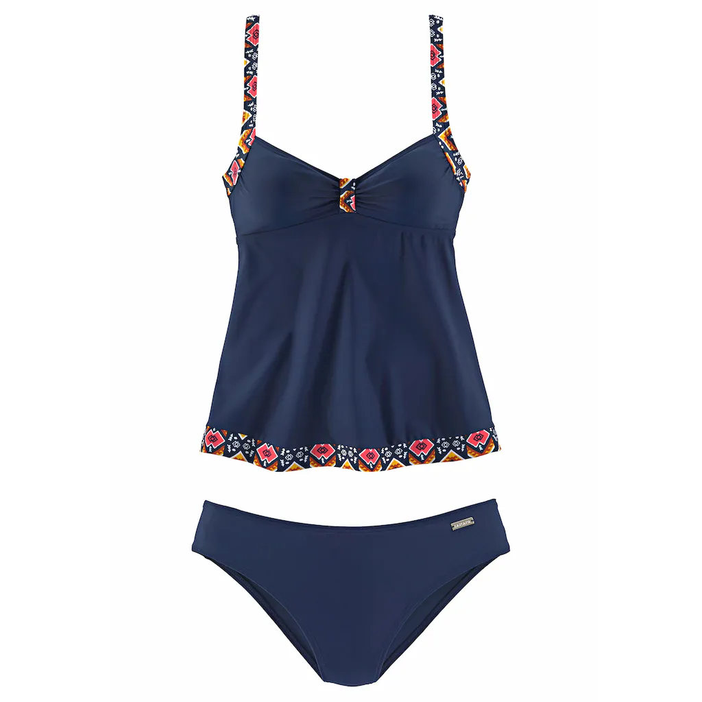 LASCANA Tankini Mit Eingearbeiteten Softcups Verstellbare Träger