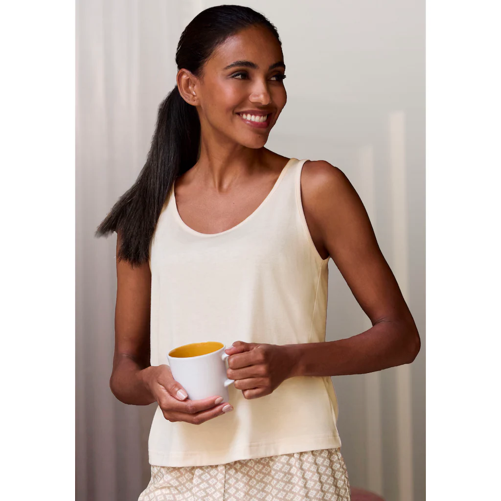 LASCANA Tanktop Aus weicher Viskosemischung