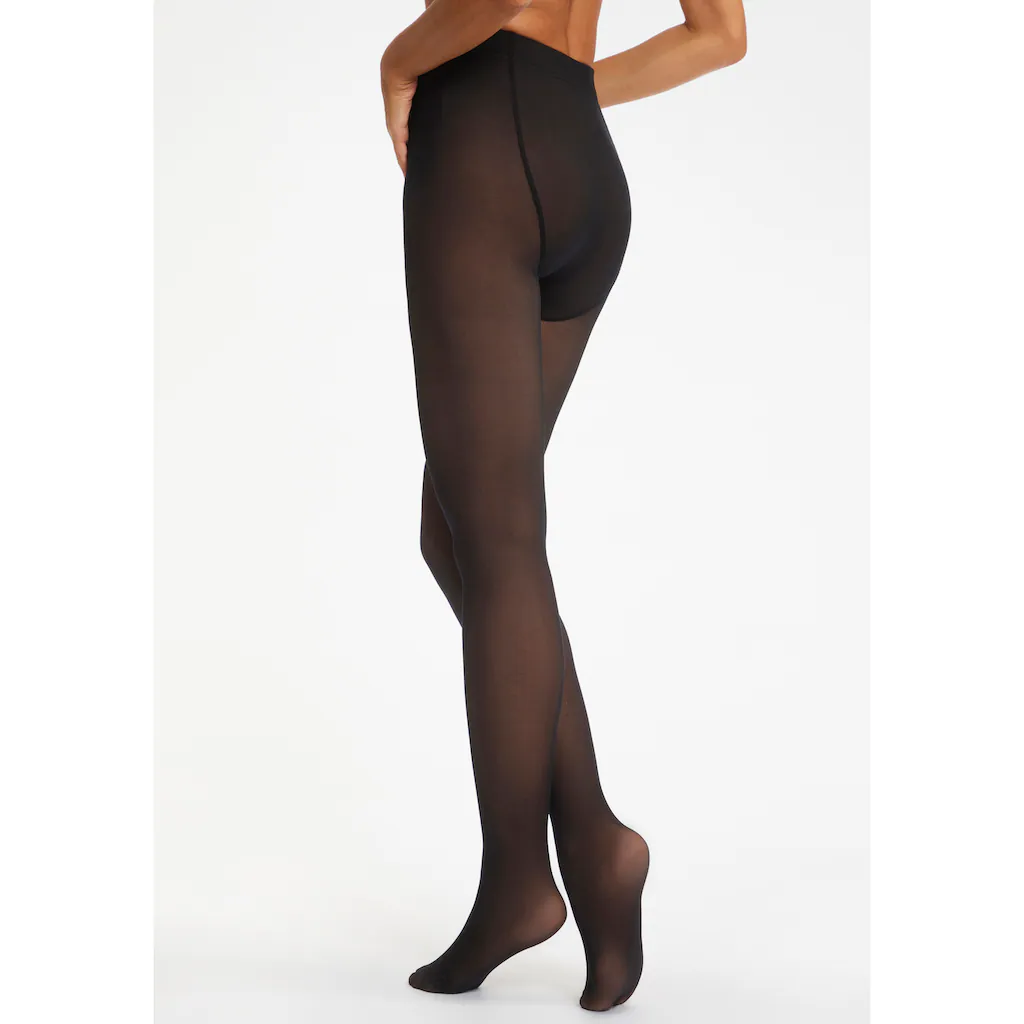 LASCANA Thermostrumpfhose Wärmend Trotz Leichter Transparenter Optik ▷ Für
