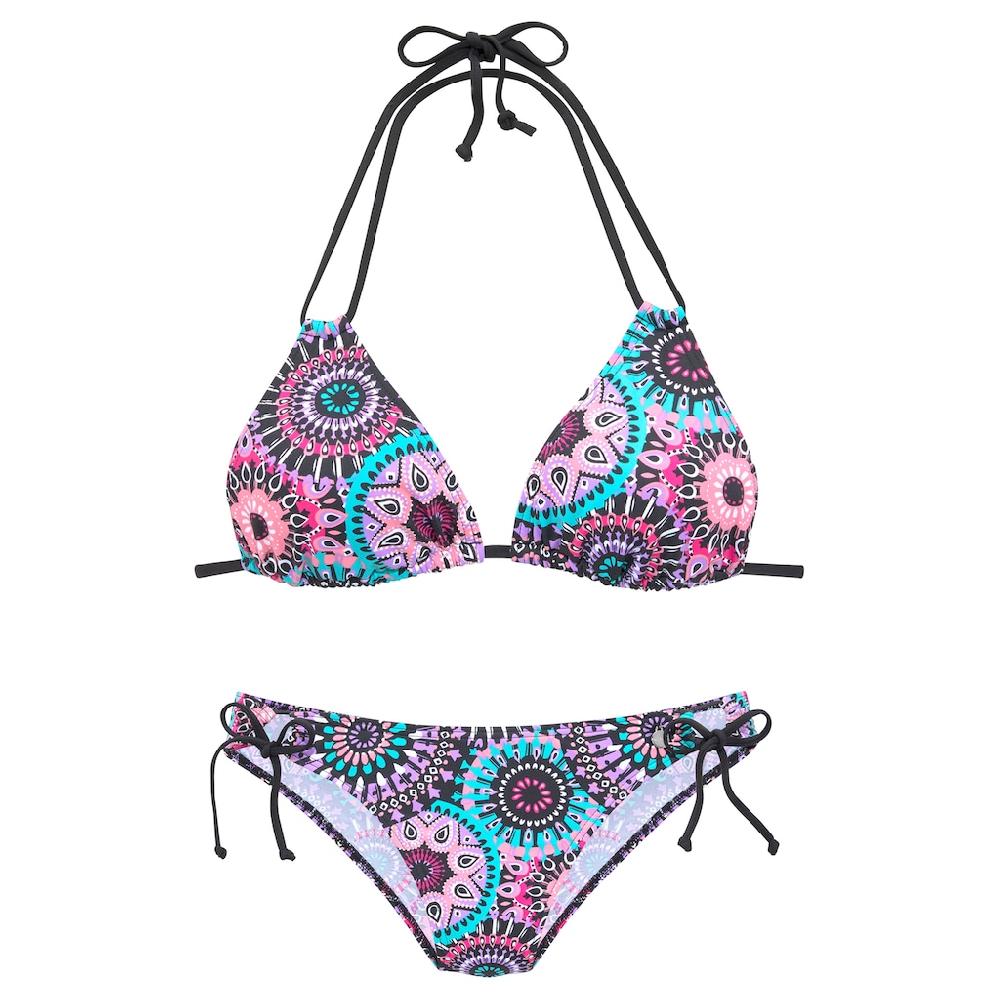 LASCANA Triangel-Bikini Mit Kontrastfarbigen Bändern Online Kaufen