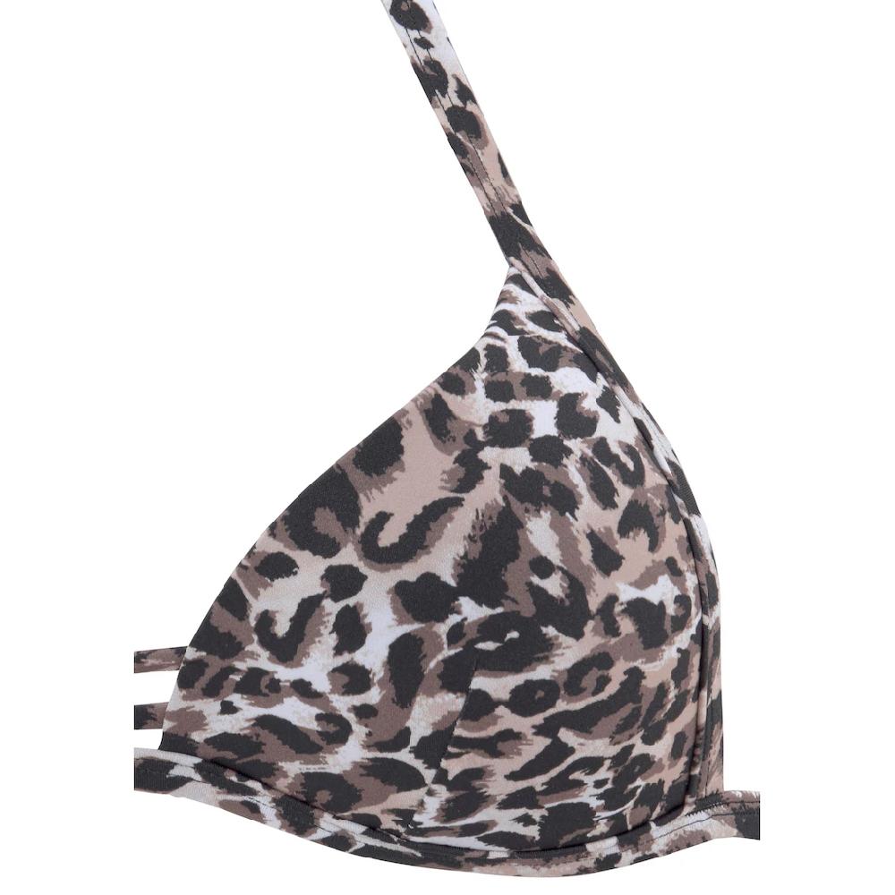 LASCANA Triangel-Bikini Mit Leo-Print Und Push-Up-Effekt Online Kaufen