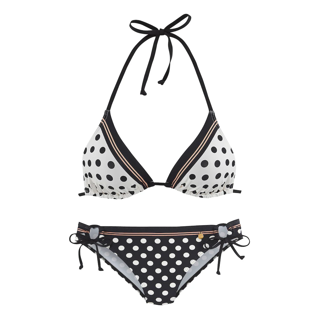 LASCANA Triangel-Bikini Mit Süßen Tupfen