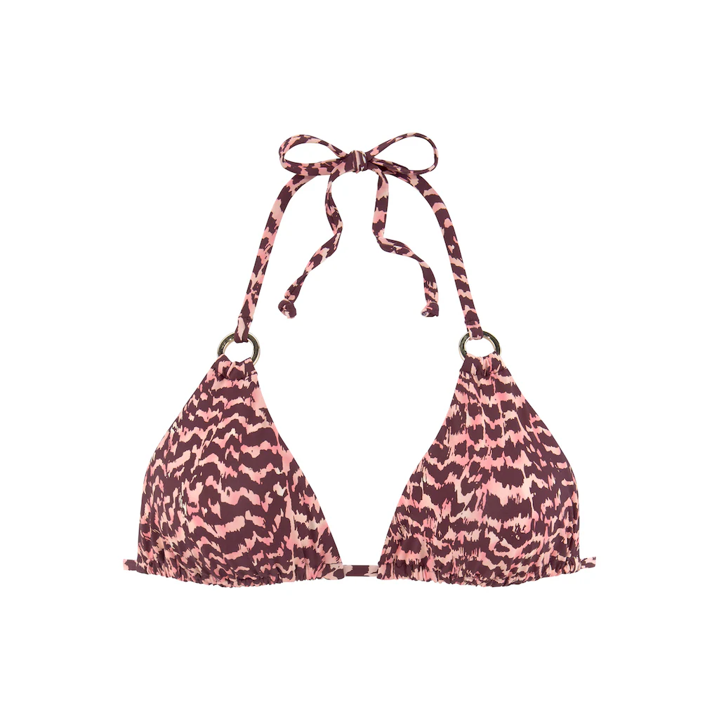 LASCANA Triangel-Bikini-Top »Holly« Mit Goldfarbenen Zierringen Kaufen