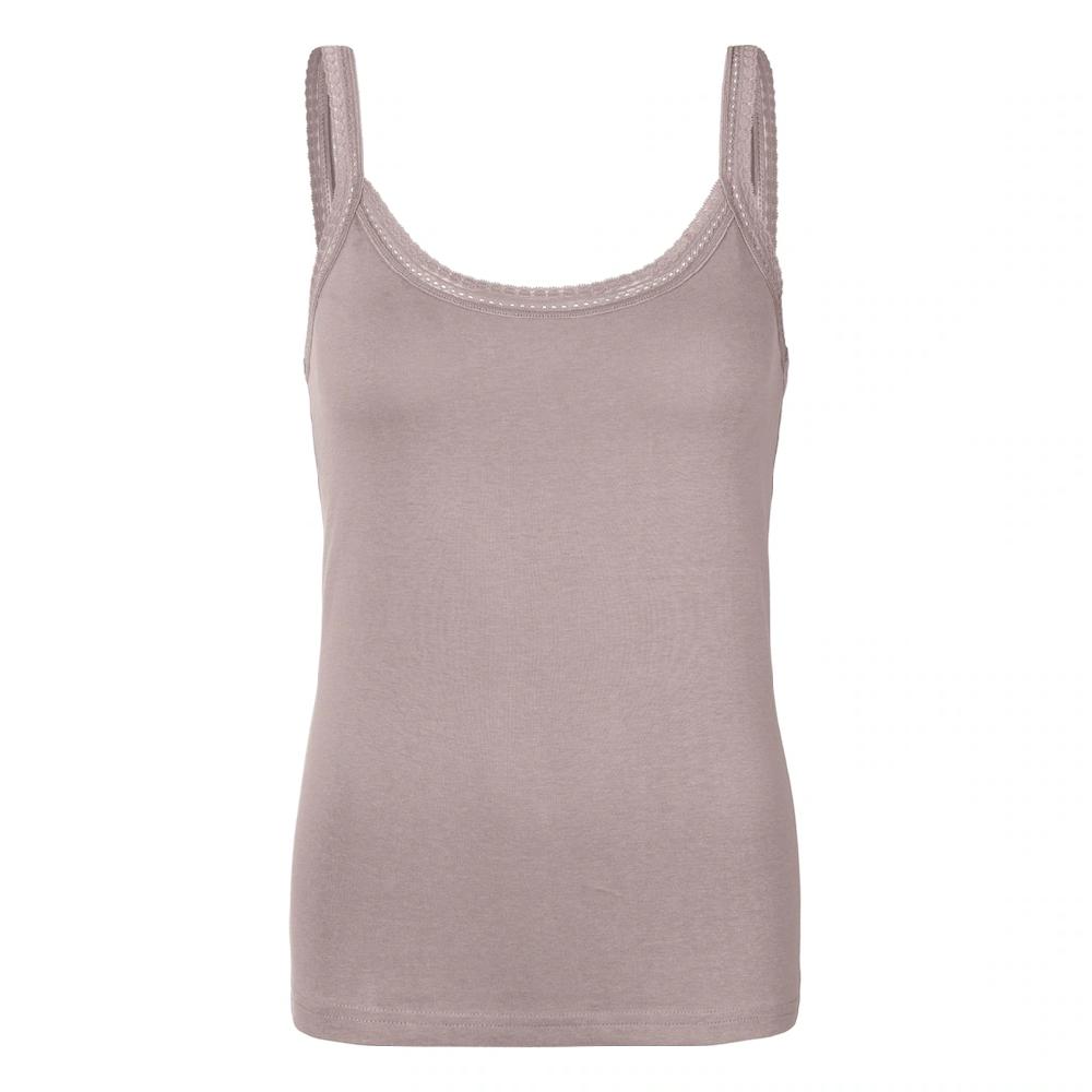 LASCANA Unterhemd (2er-Pack) Aus Elastischer Baumwolle Weiche Spitze Spaghettiträger-Top Kaufen