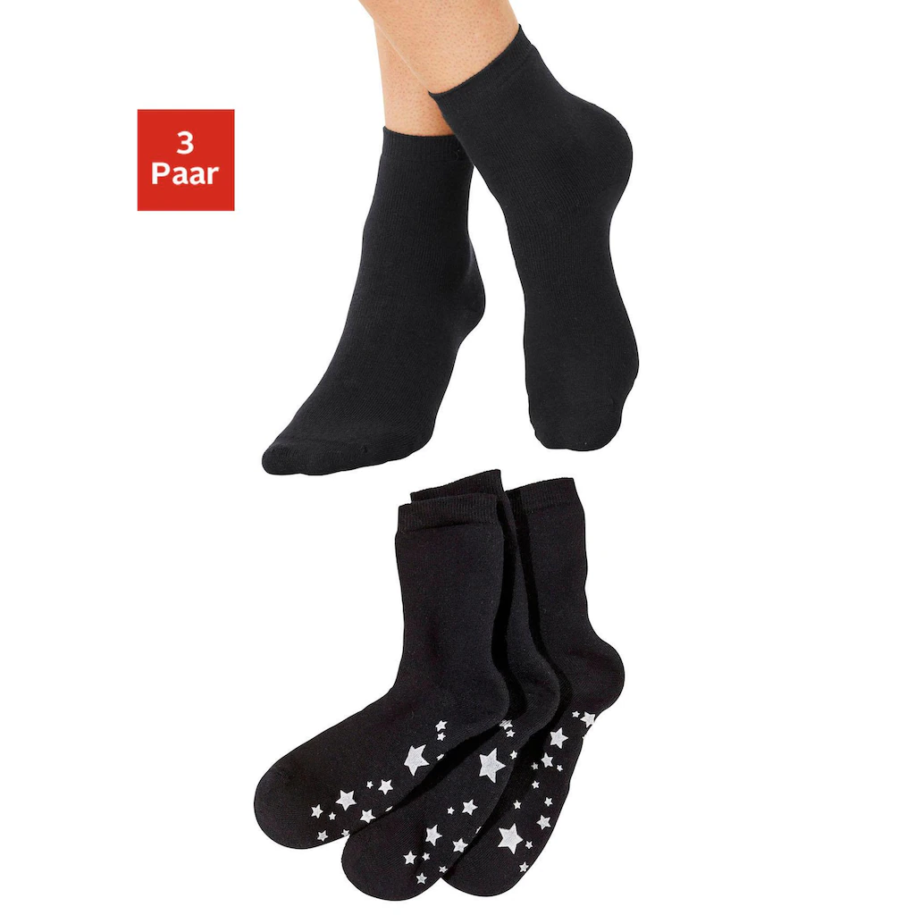 Lavana ABS-Socken (3 Paar) Mit Antirutscht-Sohle Online Kaufen