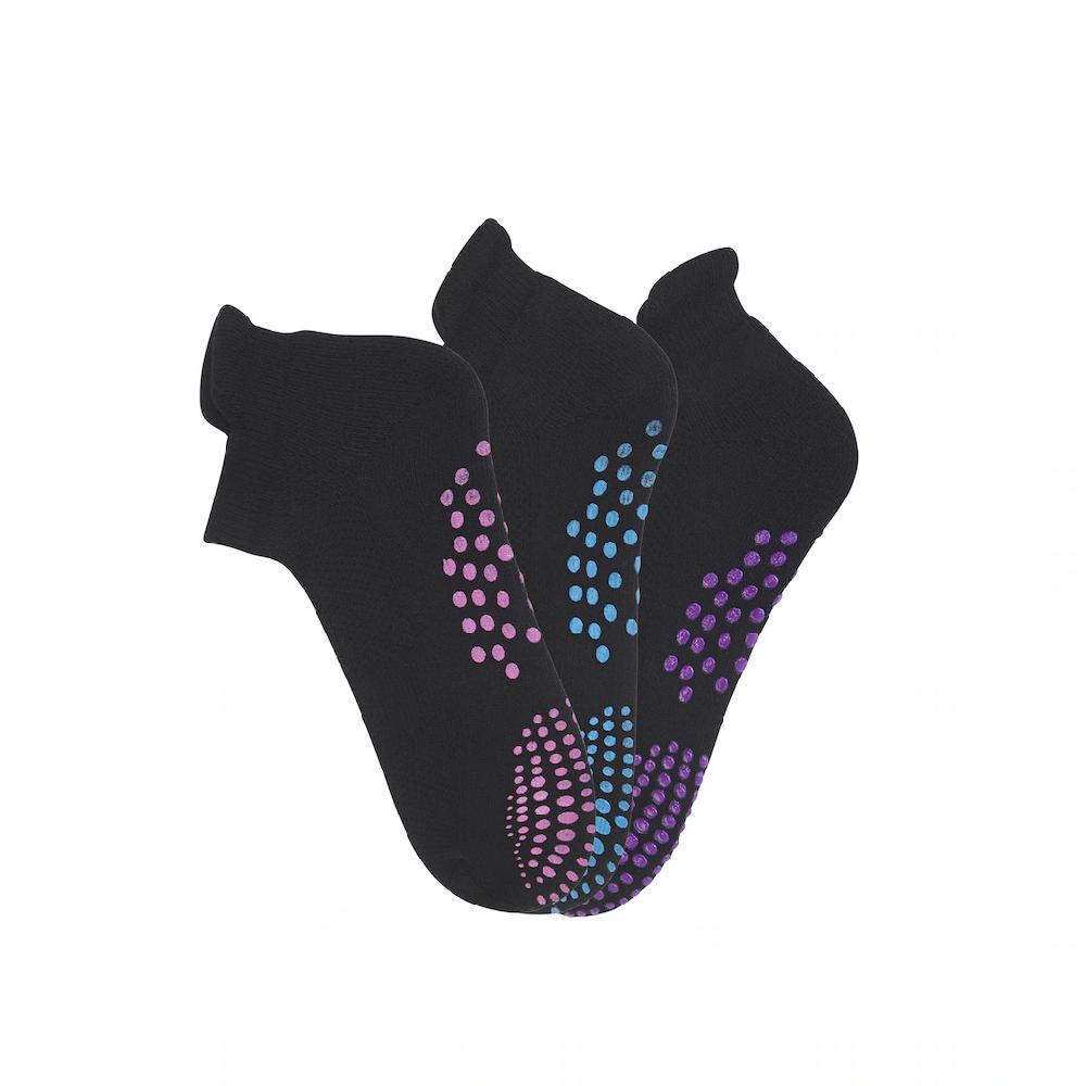 Lavana ABS-Socken (Packung 3 Paar) Mit Farbigen Noppen