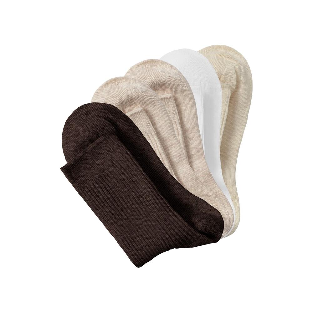 Lavana Basicsocken (Packung 5 Paar) Mit Feiner Rippe