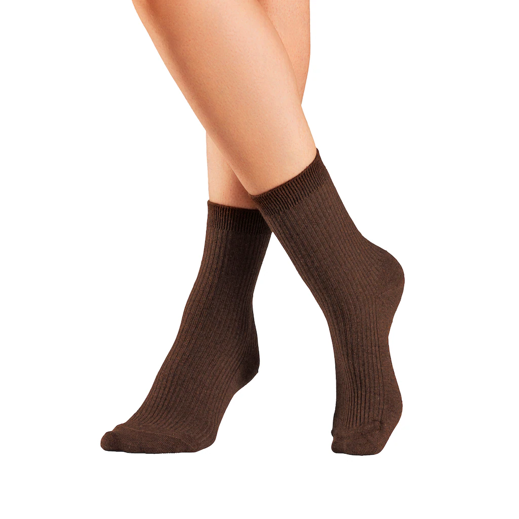 Lavana Basicsocken (Packung 5 Paar) Mit Feiner Rippe