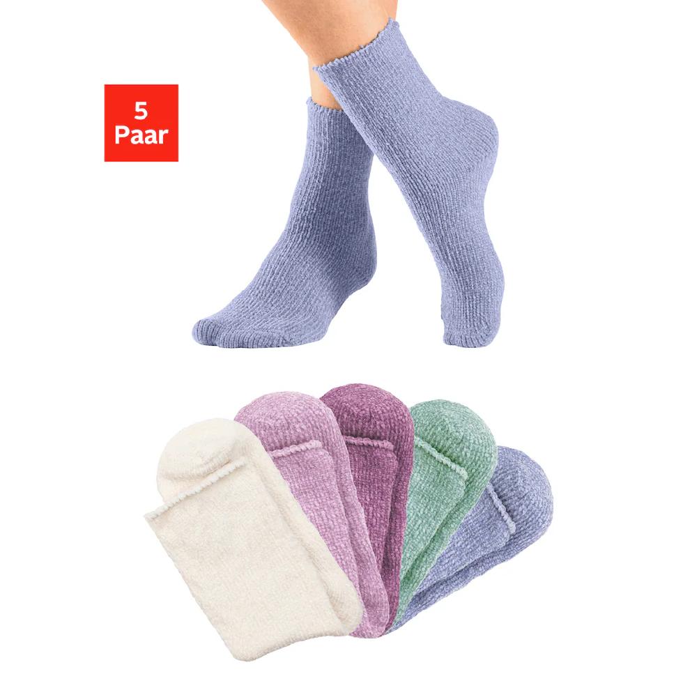 Lavana Kuschelsocken (Packung 5 Paar) ideal als Bettsocken bestellen