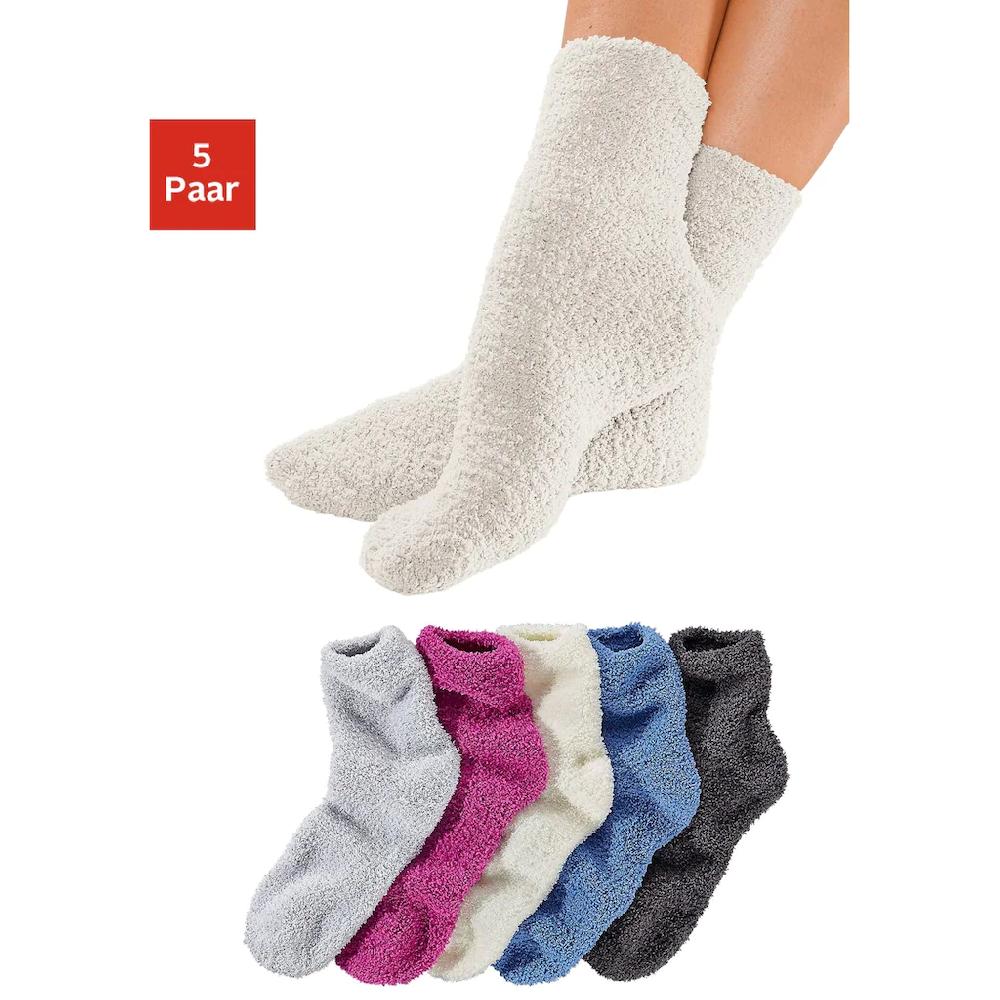 Lavana Kuschelsocken (Packung 5 Paar) ideal als Bettsocken kaufen