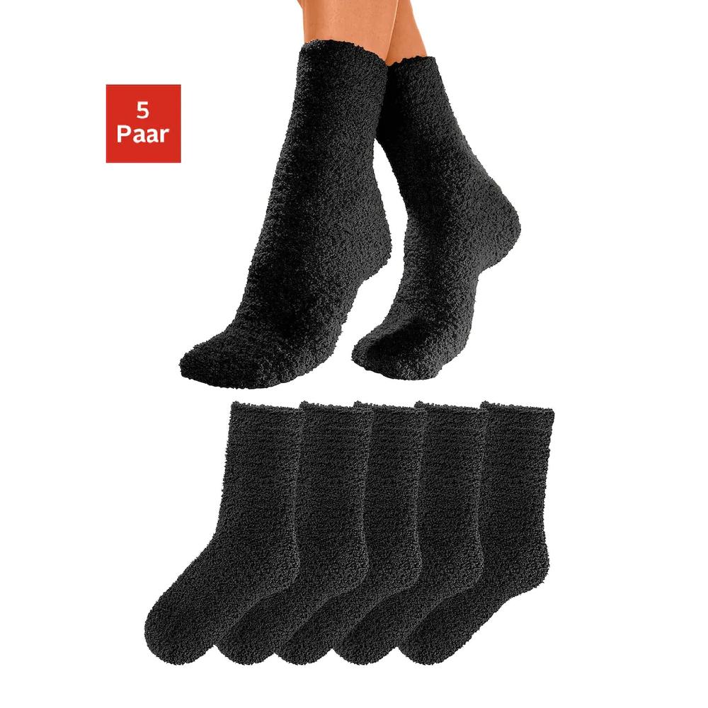 Lavana Kuschelsocken (Packung 5 Paar) ideal als Hausschuhersatz online bestellen