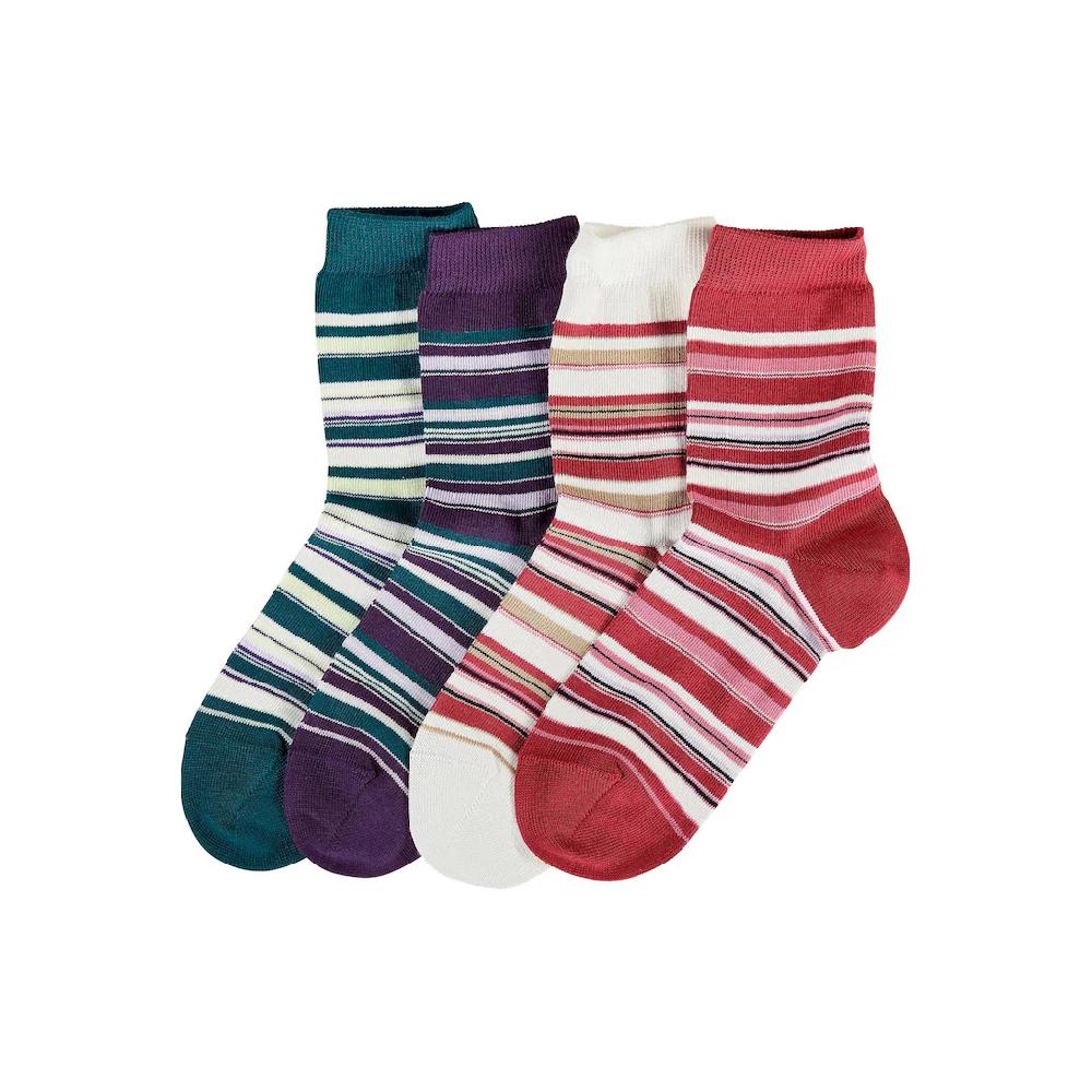 Lavana Socken (4 Paar) Mit 4 Paar Ringelsocken Online Kaufen