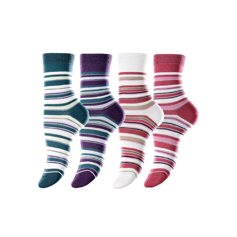 Lavana Socken (4 Paar) Mit 4 Paar Ringelsocken Online Kaufen