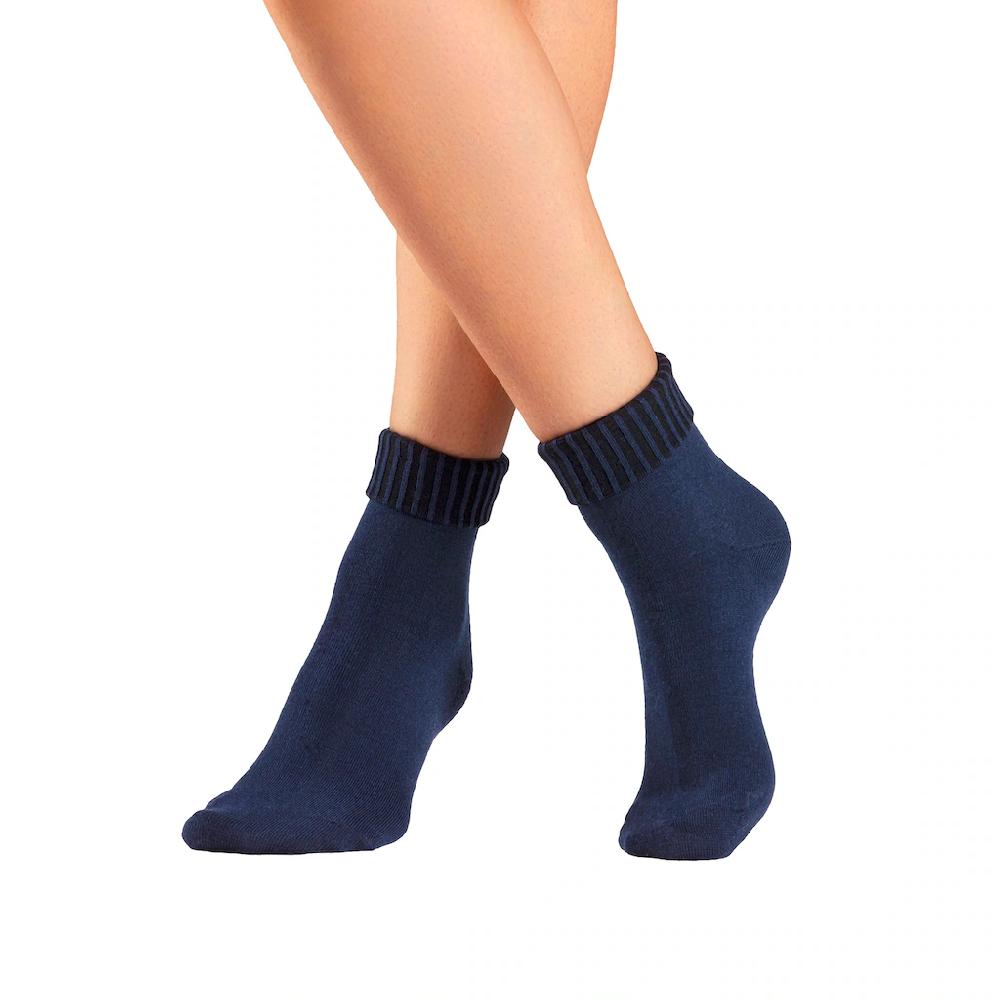 Lavana Umschlagsocken (Packung 3 Paar) Fein Gestrickt Mit 53% Wolle ▷ Für