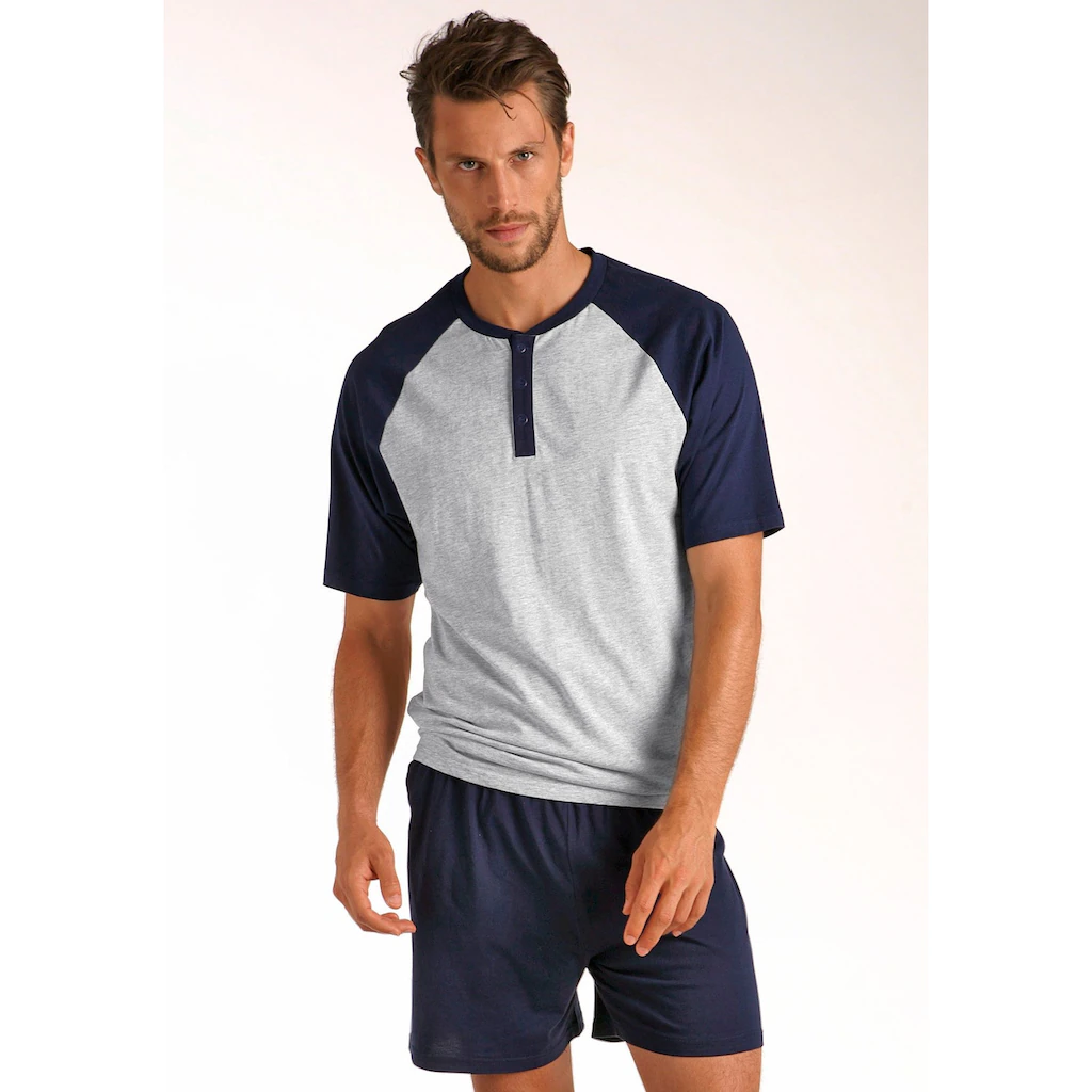 Le Jogger® Pyjama (Packung 4 Tlg. 2 Stück) In Kurzer Form Mit Raglanärmeln Bestellen
