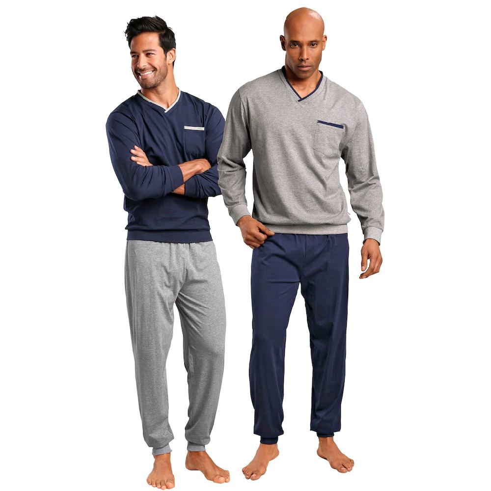Le Jogger® Pyjama (Packung 4 Tlg. 2 Stück) In Langer Form