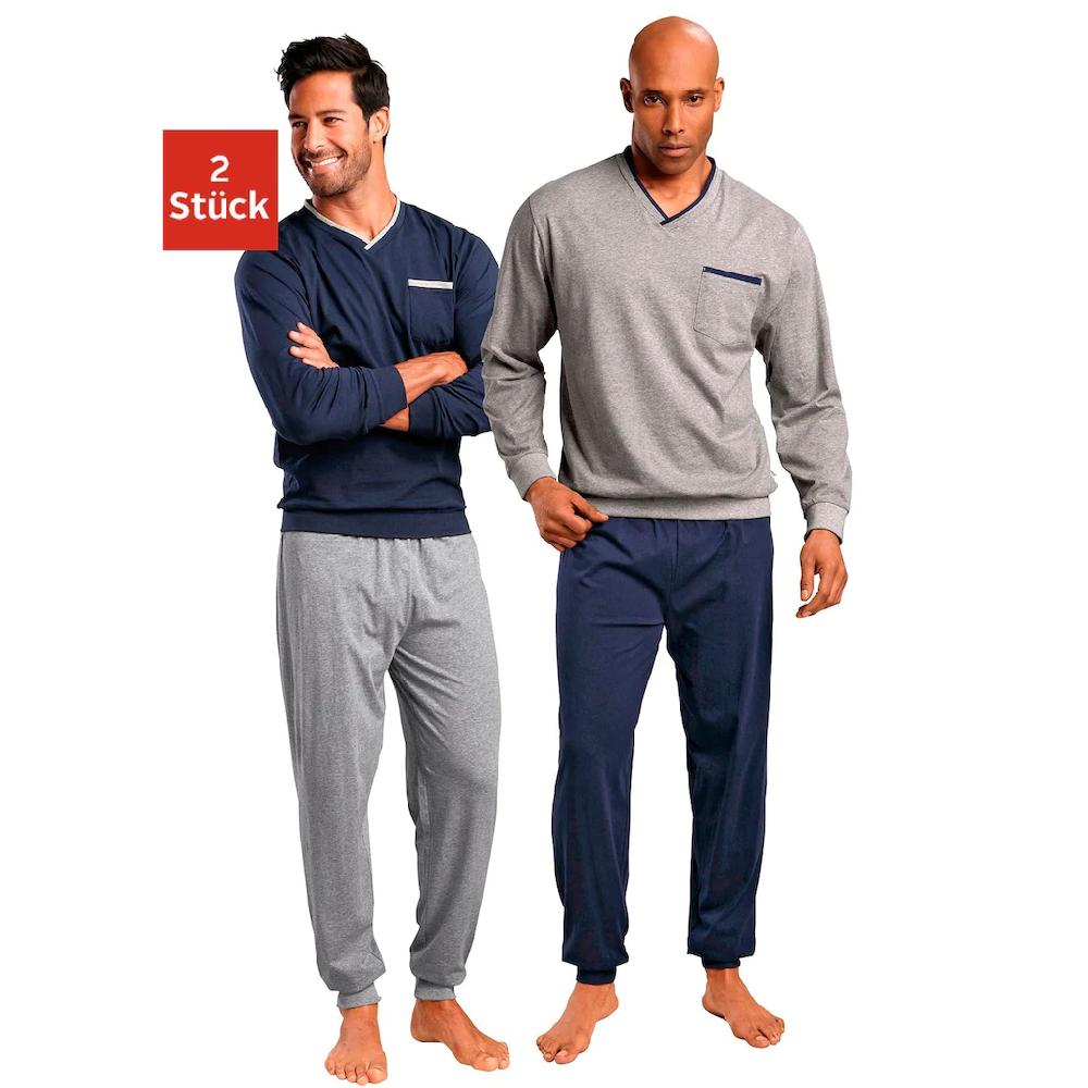 le jogger® Pyjama (Packung 4 tlg. 2 Stück) in langer Form
