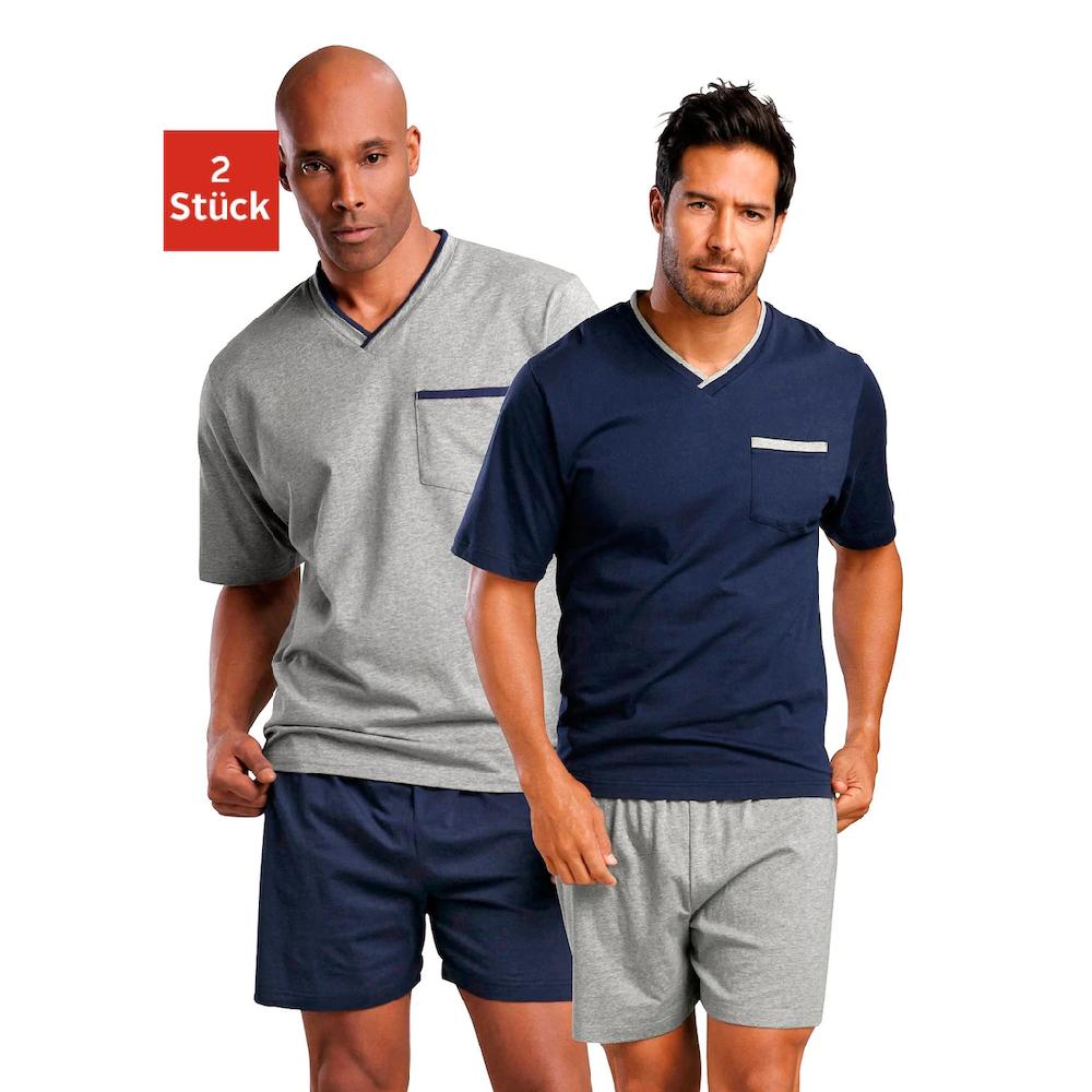 le jogger® Pyjama (Packung 4 tlg. 2 Stück) mit Brusttasche bestellen