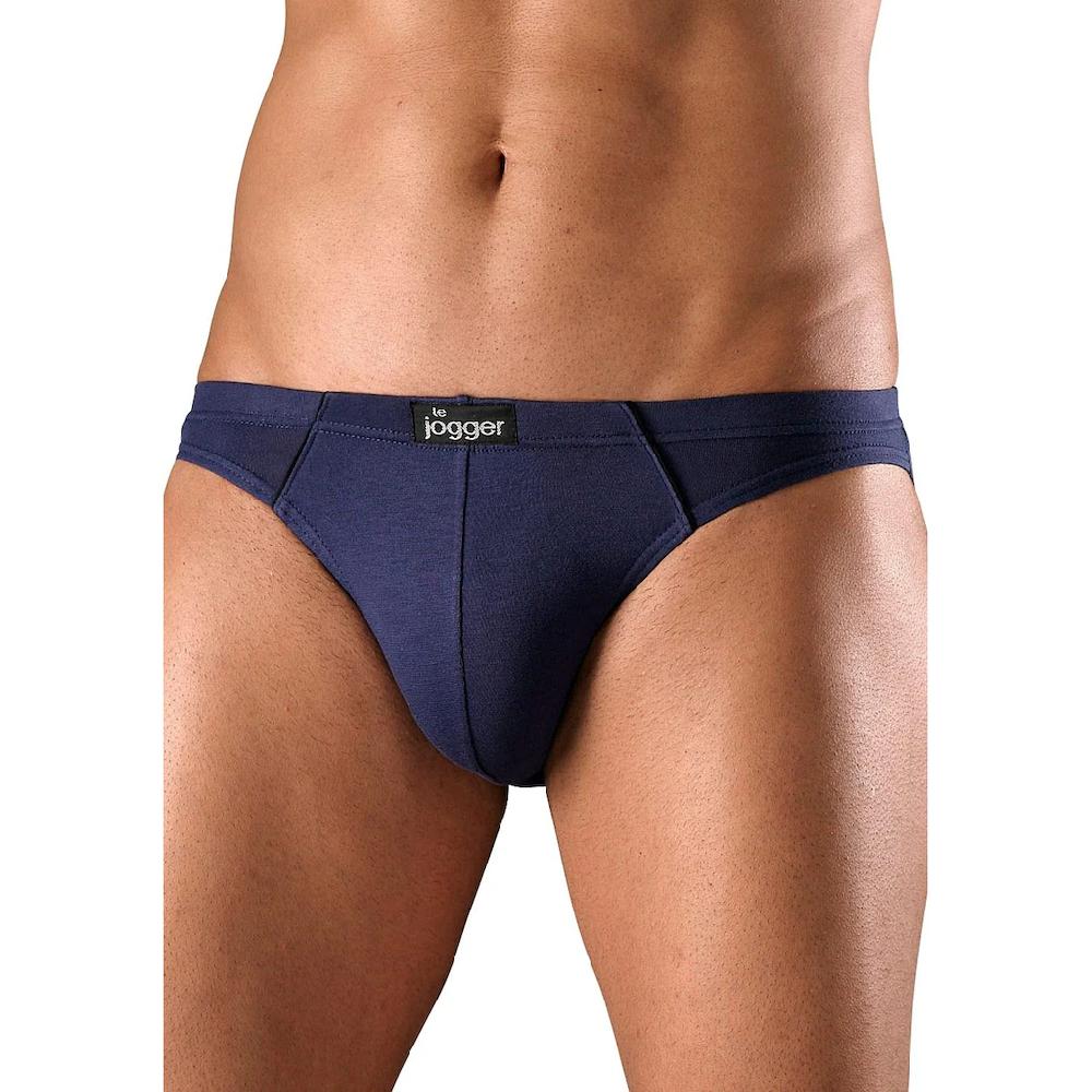 Le Jogger® Slip »Minislip« (Packung 4 St.) Knappe Form Schöne Farben Mit Kontrastfarbenen Pipings Kaufen