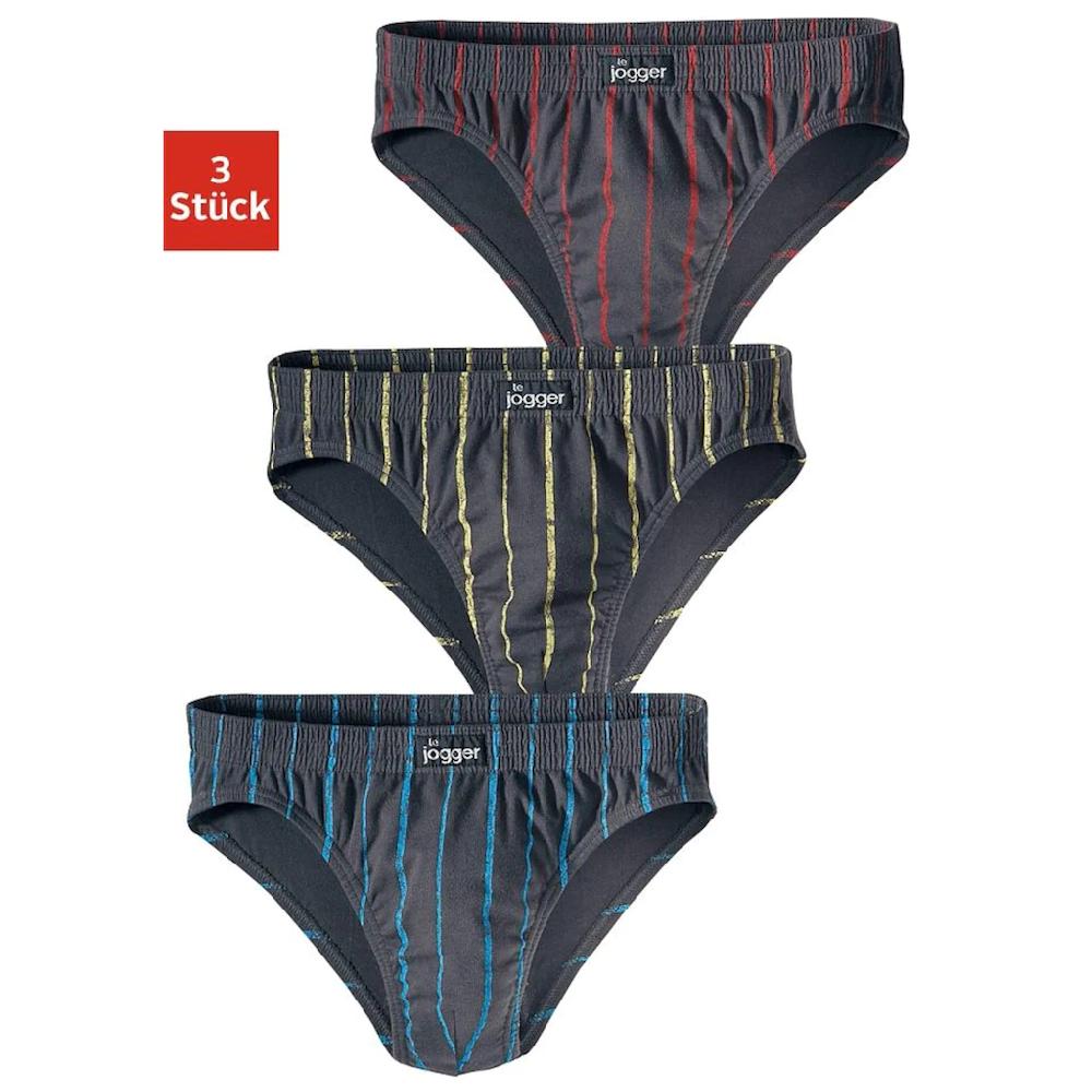 le jogger® Slip (Packung 3 St.) mit kontrastfarbenen Streifen online kaufen