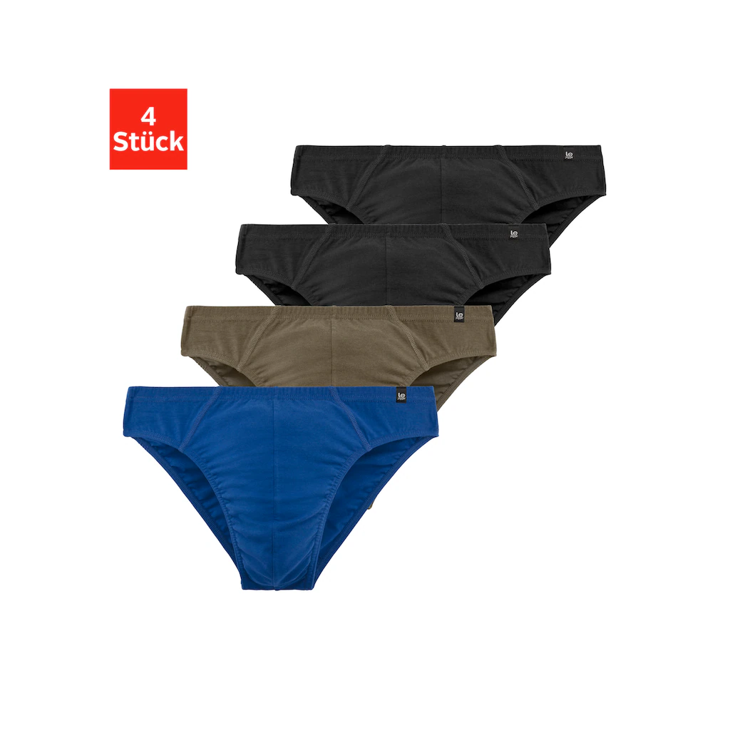 le jogger® Slip (Packung 4 St.) schmaler Bund mit Markenlabel bestellen