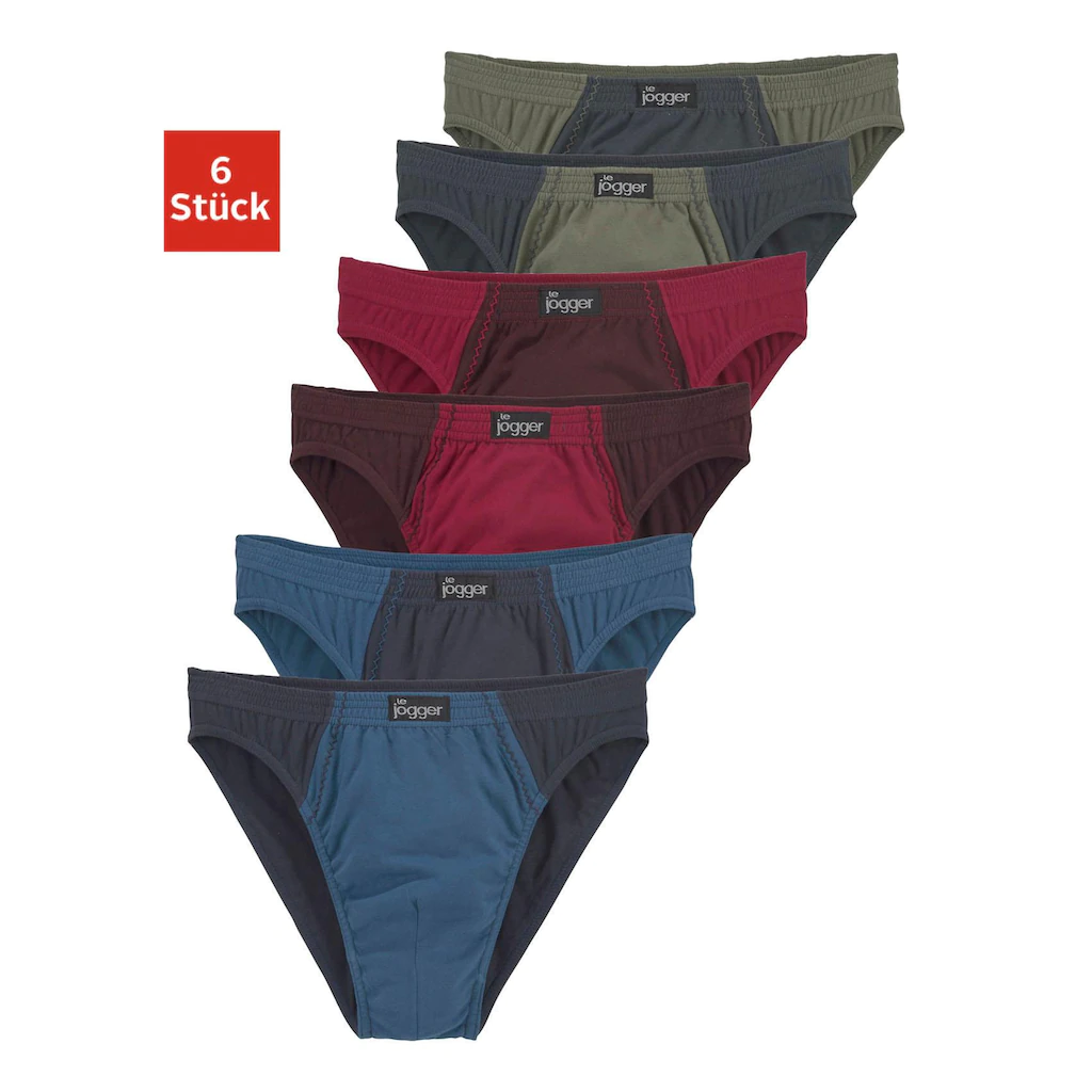 le jogger® Slip (Packung 6 St.) schöner Basic in schönen Farbkombinationen online kaufen