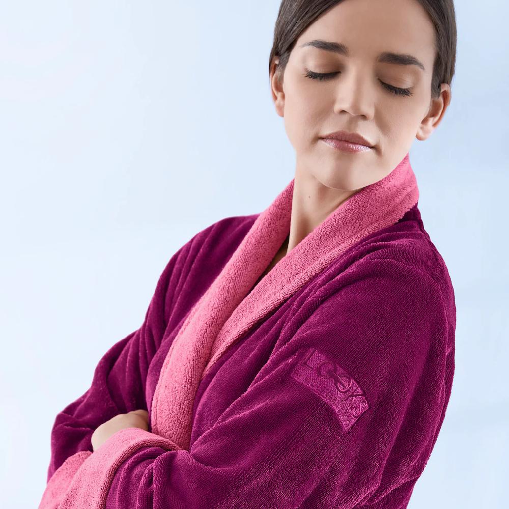 LOOKS By Wolfgang Joop Bademantel »Doubleface Ideal Für Sauna & Spa Hotelbademantel Morgenmantel« Zweifarbig Schick