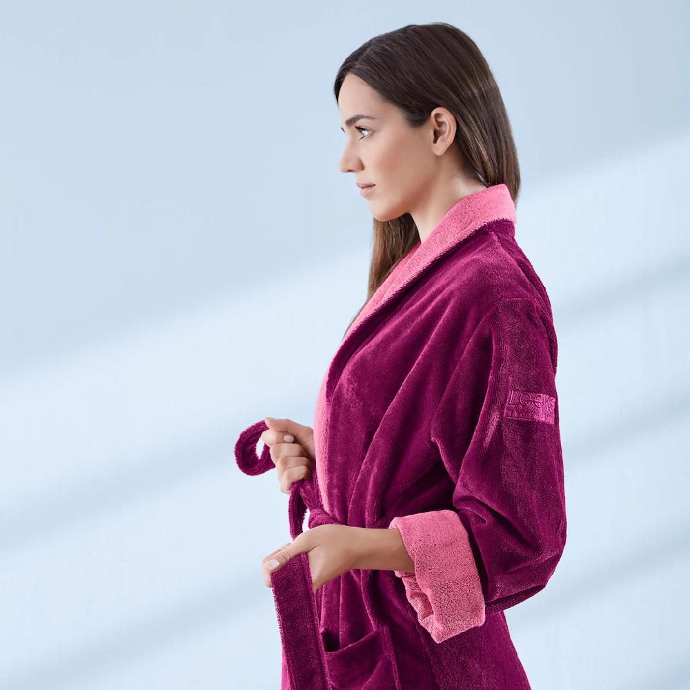 LOOKS by Wolfgang Joop Bademantel »Doubleface ideal für Sauna & Spa Hotelbademantel Morgenmantel« zweifarbig schick