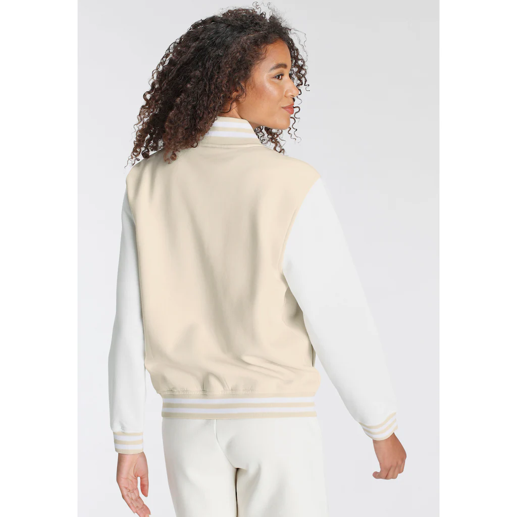 LSCN By LASCANA Sweatjacke Im College Stil Loungeanzug