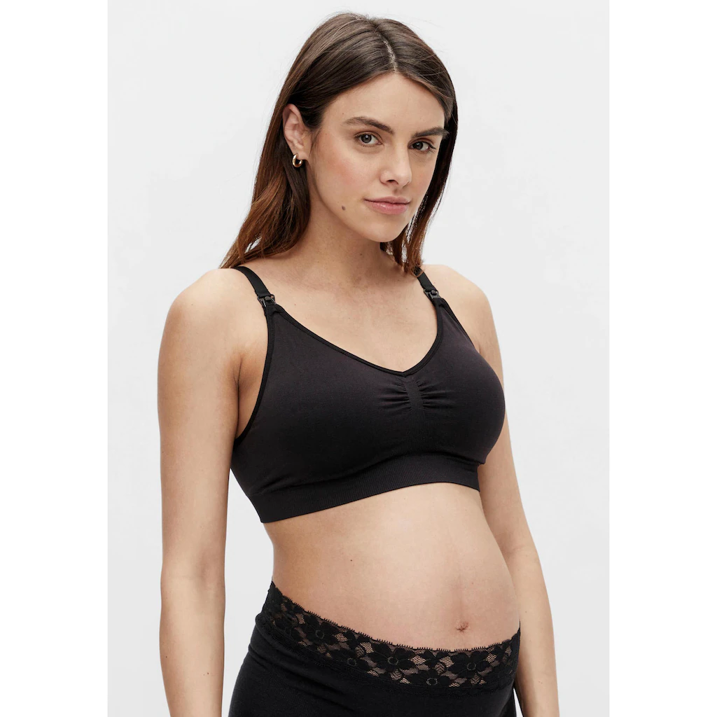 Mamalicious Still-BH »MLILJA FEED ME BRA NF 2-PACK« Mit Abnehmbarem Träger ▷ Für