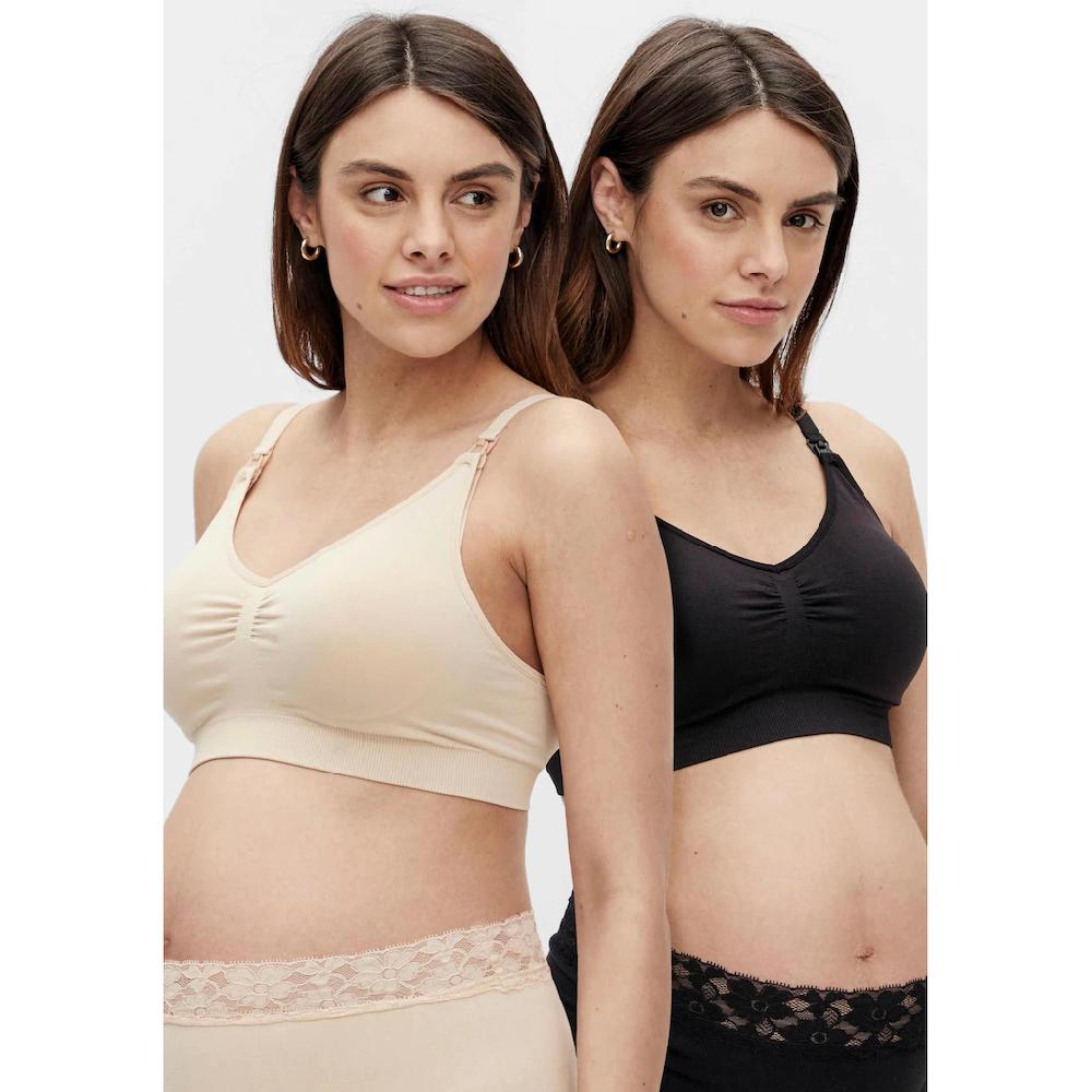 Mamalicious Still-BH »MLILJA FEED ME BRA NF 2-PACK« mit abnehmbarem Träger ▷ für