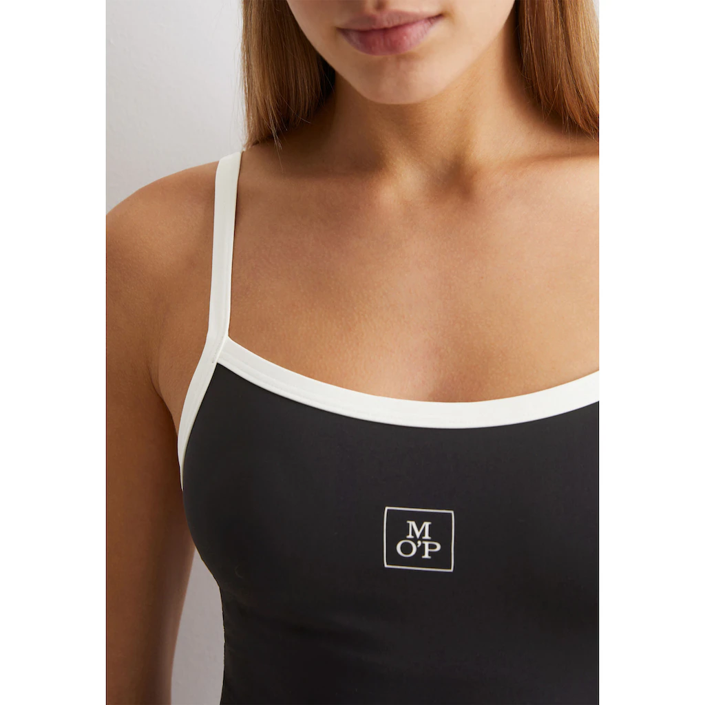 Marc O'Polo Badeanzug »Summer Blacks« Mit Kontrastierenden Designakzenten