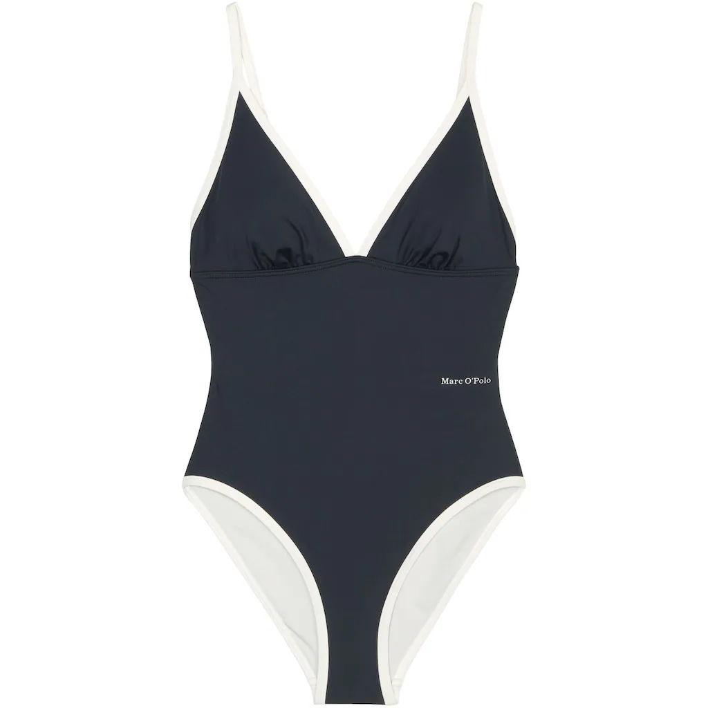 Marc O'Polo Badeanzug »Summer Stripes« Mit Kontrastierendem Einfassungsdesign