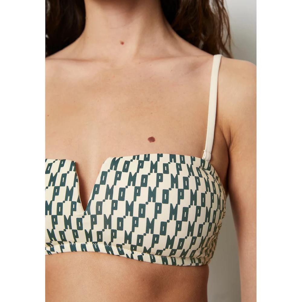 Marc O'Polo Bandeau-Bikini-Top Mit Grafischem Logoschriftzug Allover Online Kaufen