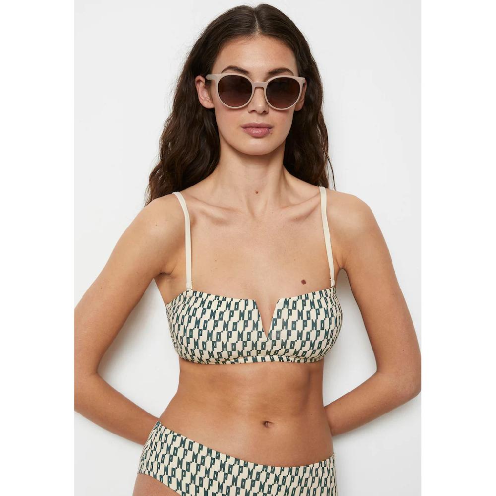 Marc O'Polo Bandeau-Bikini-Top mit grafischem Logoschriftzug allover online kaufen