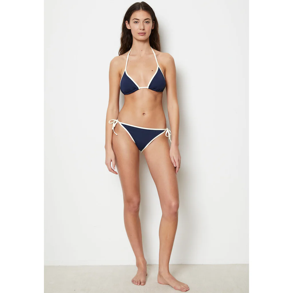 Marc O'Polo Bikini-Hose mit seitlichen Bindebändern und Kontrastnaht online bestellen