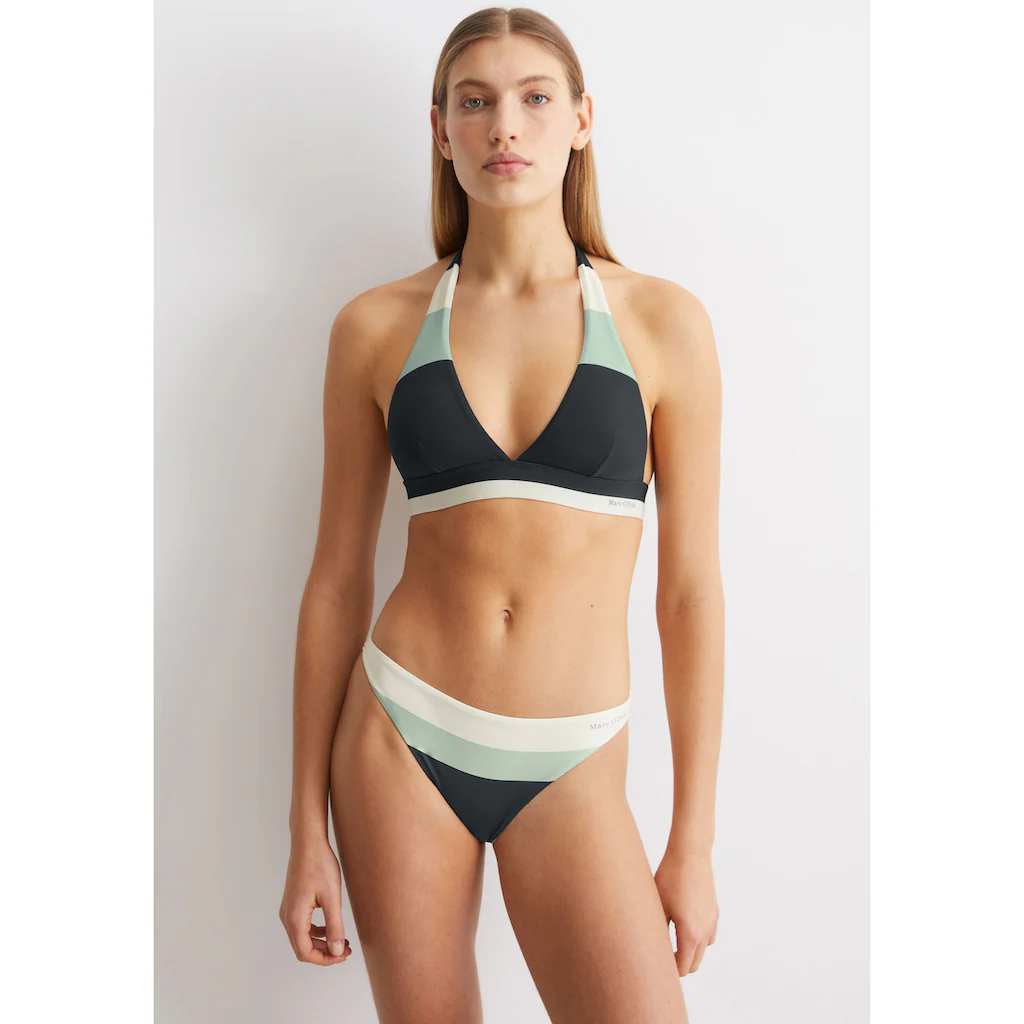 Marc O'Polo Bikini-Hose »Summer Stripes« mit elegantem Farbblock-Muster