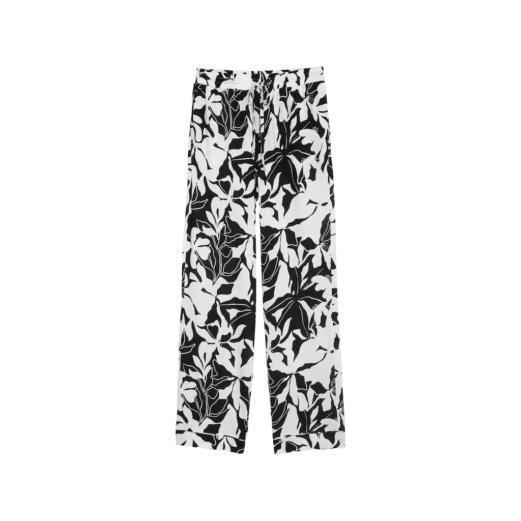 Marc O'Polo Loungehose »Mix & Match Cotton Modal Jersey« Mit Allover-Print Tunnelzug Und Bindeband