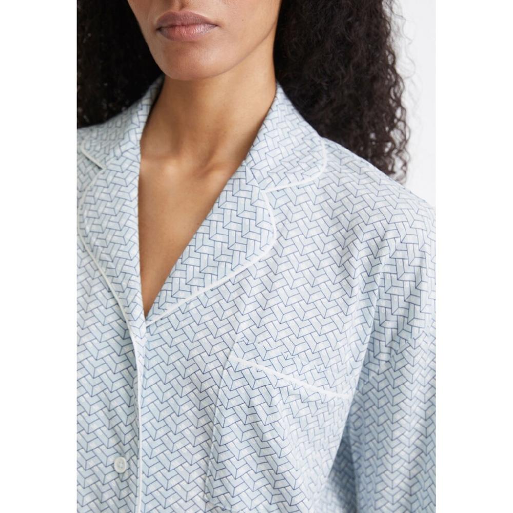 Marc O'Polo Nachthemd »Mix & Match Cotton« Mit Bowlingkragen Brusttasche Und Modernem Allover-Print Online Kaufen