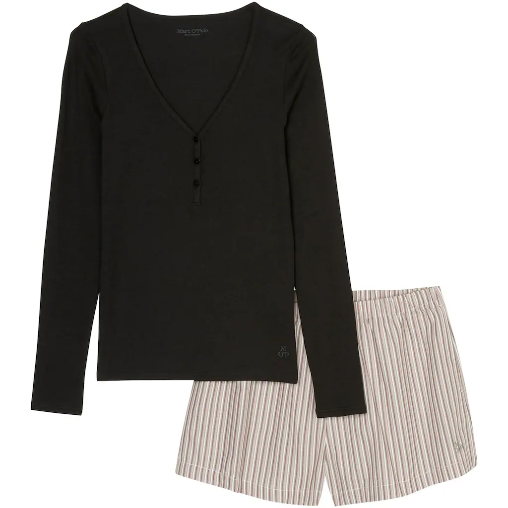 Marc O'Polo Shorty (2 Tlg.) Mit Stilvollem Streifendesign ▷ Für