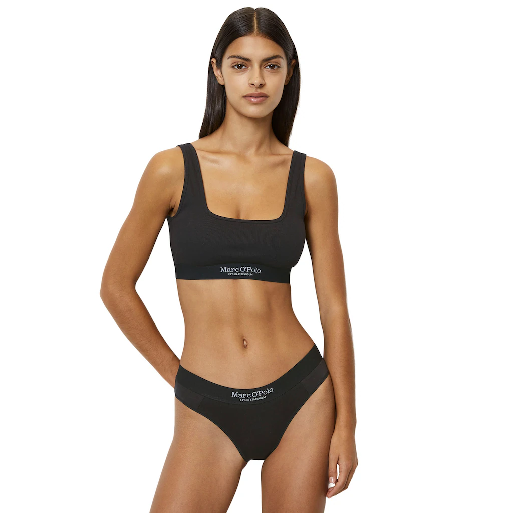 Marc O'Polo Slip (Packung 2 St.) Mit Feingeripptem Elastischem Bund
