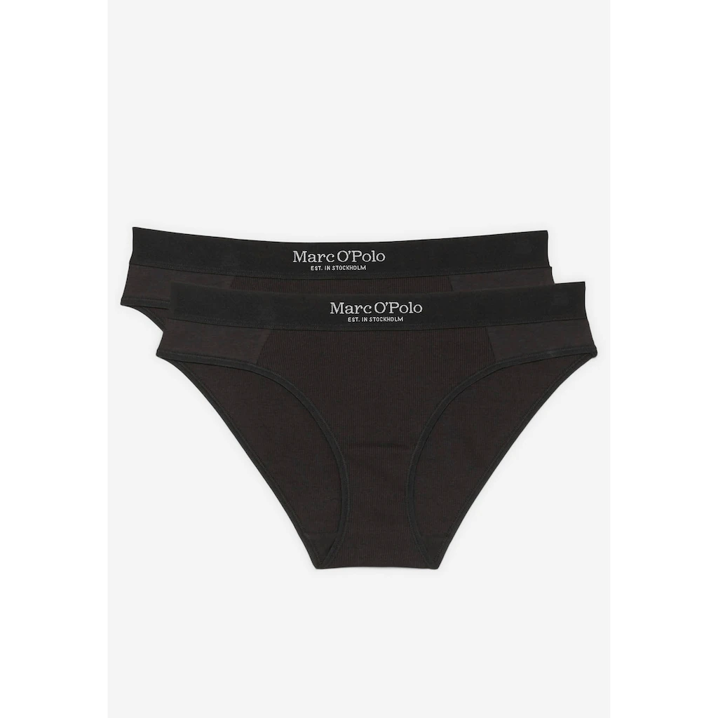 Marc O'Polo Slip (Packung 2 St.) mit feingeripptem elastischem Bund