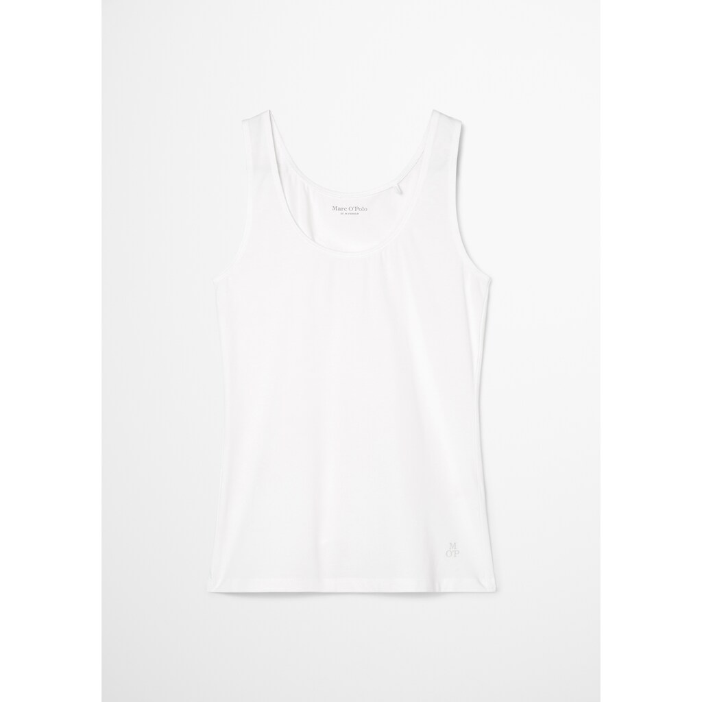 Marc O'Polo Tanktop »Essentials« mit kleinem Logo am Saum