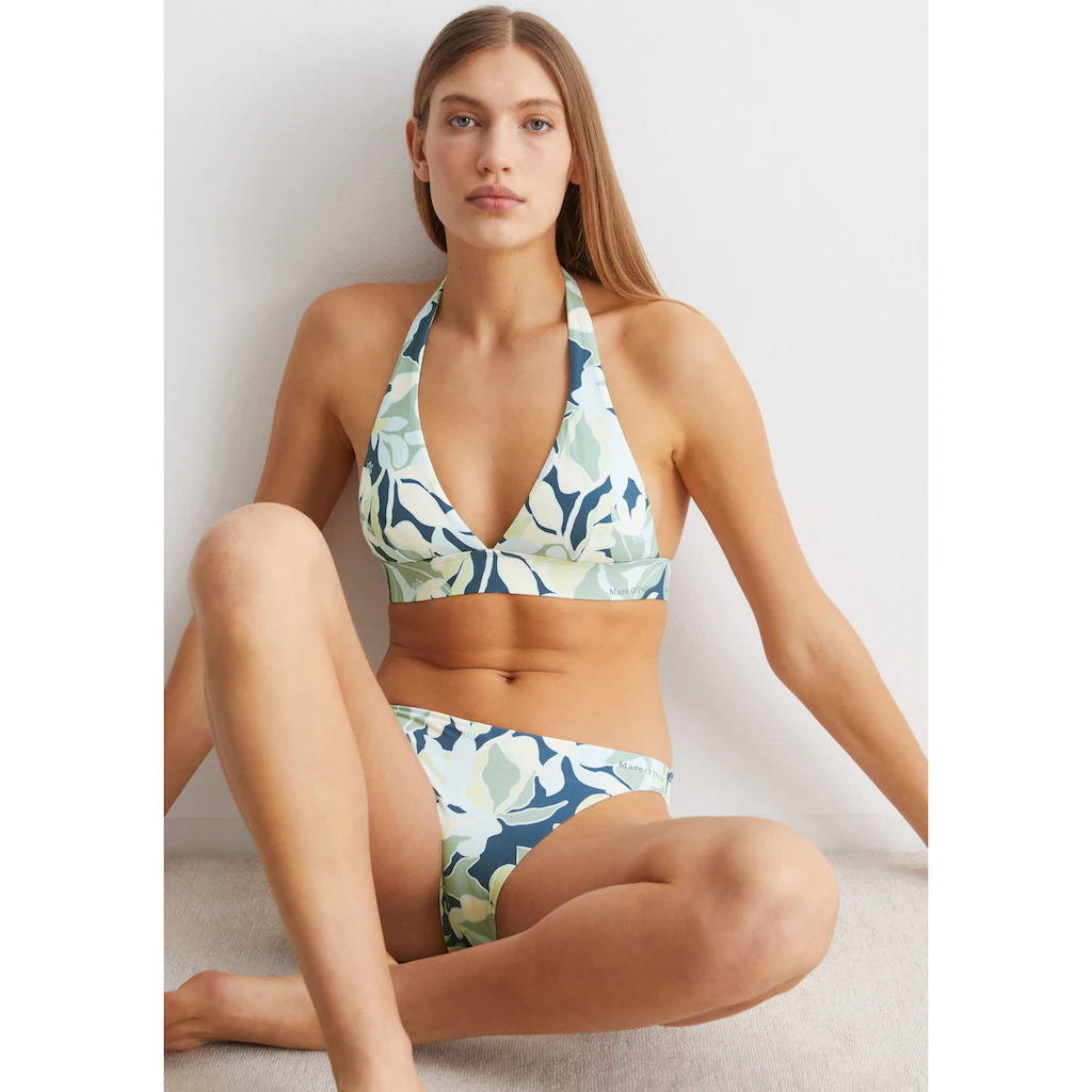 Marc O'Polo Triangel-Bikini-Top »Multi Floral« Mit Stilvollem Halterneck-Verschluss