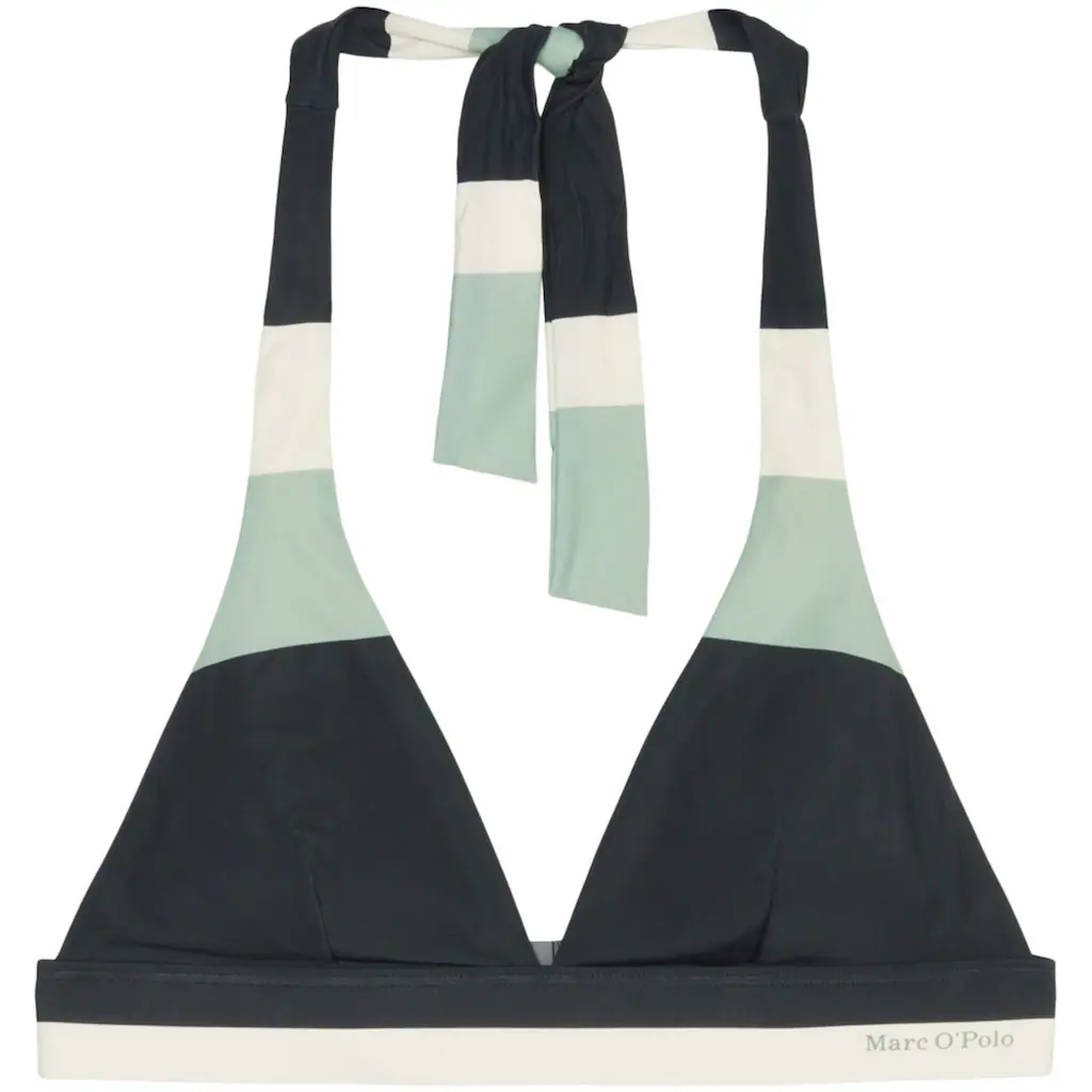 Marc O'Polo Triangel-Bikini-Top »Summer Stripes« Mit Modernem Farbblockdesign