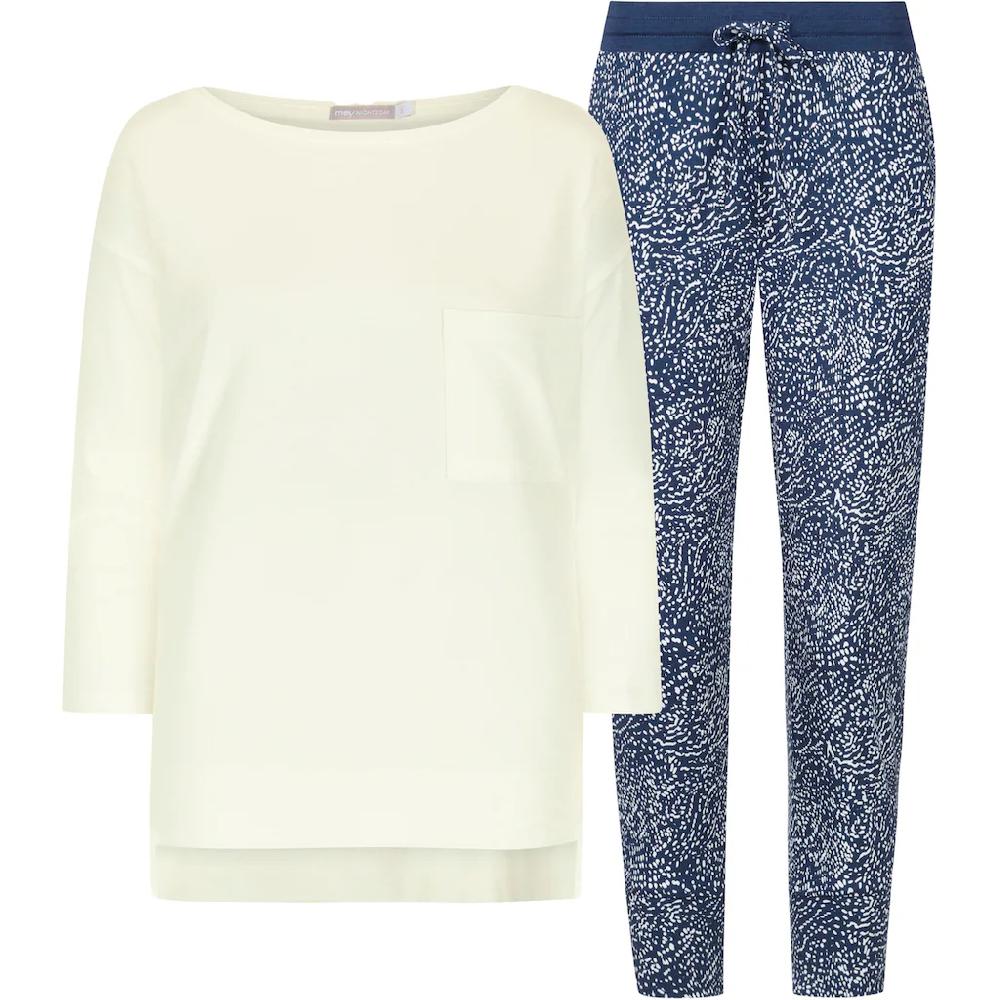 Mey Capri-Pyjama »Liah« (Set 2 tlg.) mit gemusterter Hose und schlichtem Oberteil online kaufen