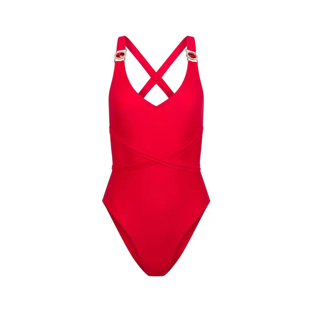Moda Minx Badeanzug »Amour« mit funkelndem Steinbesatz kaufen